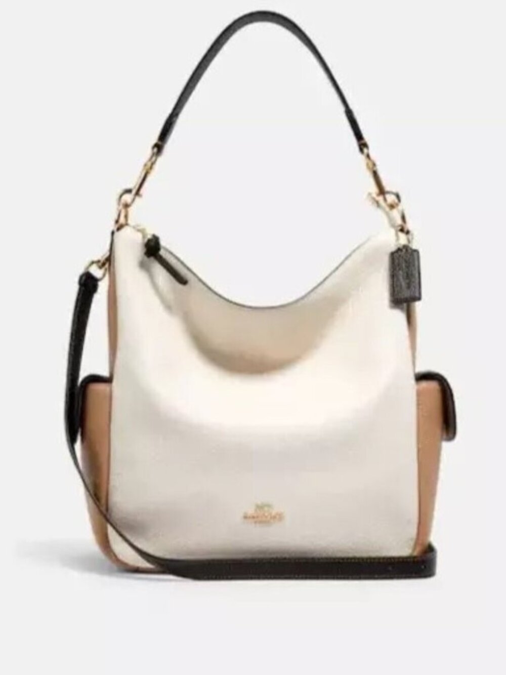 Coach Authentic Pennie Colorblock Pebbled Leather EUC
